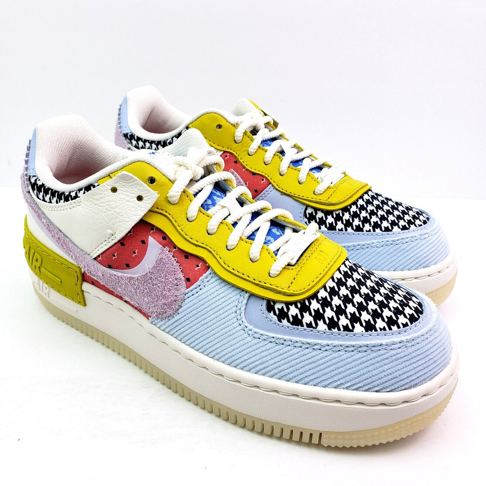 Nike AF1 Air Force 1 Shadow Patchwork Womens Size 10 Sneaker Shoes DM8076-100